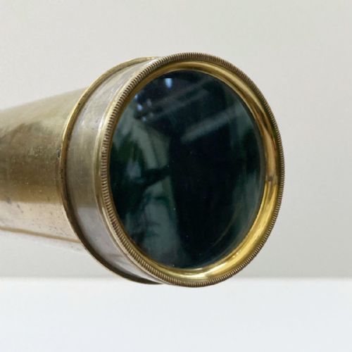 SMALL GEORGIAN CASED LIBRARY TELESCOPE ON STAND BY MATTHEW BERGE LONDON - ADDITIONAL PHOTO 2