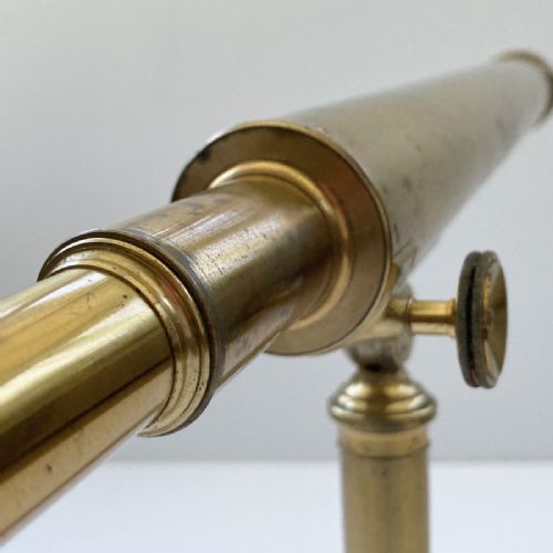 SMALL GEORGIAN CASED LIBRARY TELESCOPE ON STAND BY MATTHEW BERGE LONDON - ADDITIONAL PHOTO 10