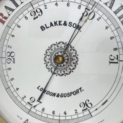 12 DIAL VICTORIAN ANEROID BAROMETER BY BLAKE SON OF LONDON GOSPORT - ADDITIONAL PHOTO 2