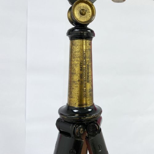 fig 2. Victorian Boer War Period Telescope by Gregory for the Royal Warwickshire Volunteers