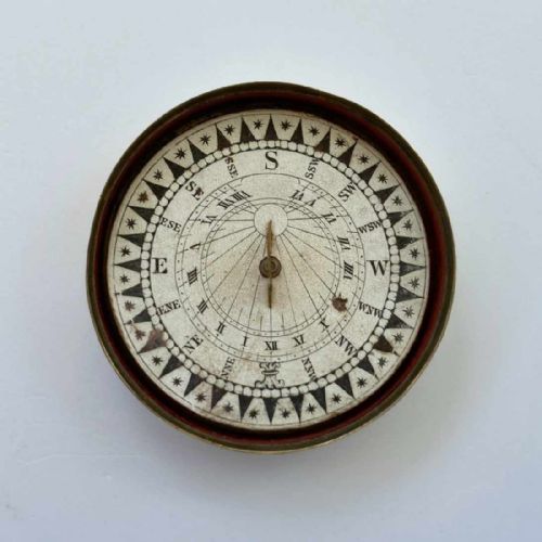 fig 2. Early Victorian Magnetic Compass Sundial or Porters Dial