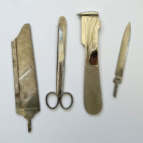 fig 4. Mid Victorian Surgical Post Mortem Instrument Set by S Maw Son & Thompson