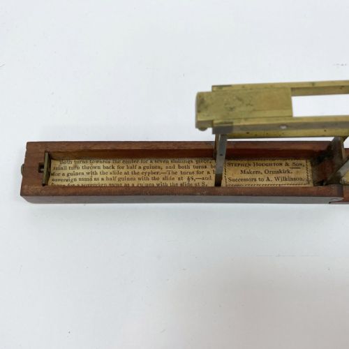 REGENCY DOUBLE TURN FOLDING GOLD BALANCE BY STEPHEN HOUGHTON SON OF ORMSKIRK - ADDITIONAL PHOTO 4