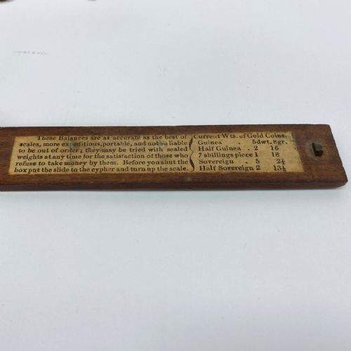 REGENCY DOUBLE TURN FOLDING GOLD BALANCE BY STEPHEN HOUGHTON SON OF ORMSKIRK - ADDITIONAL PHOTO 5