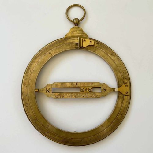 fig 1. Large Eighteenth Century Universal Equinoctial Ring Dial by Dollond London