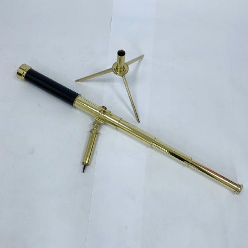 EARLY VICTORIAN CASED FOUR DRAW TELESCOPE ON STAND BY CHADBURN BROTHERS OF SHEFFIELD - ADDITIONAL PHOTO 10