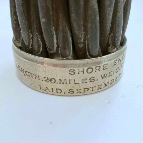 fig 3. 1866 Reuters Commemorative Anglo Prussian Telegraph Cable Sample