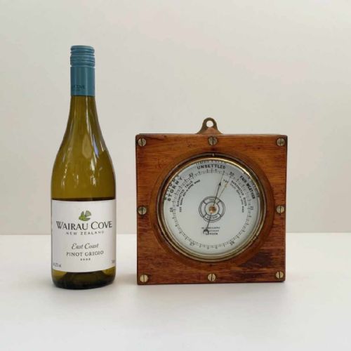 fig 1. Late Victorian Oak Cased The Life-Buoy Aneroid Barometer by Dollond of London