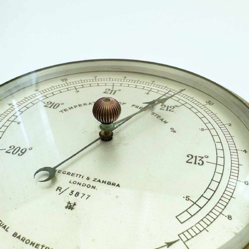 RARE HYPSOMETER ANEROID BAROMETER BY NEGRETTI ZAMBRA - ADDITIONAL PHOTO 5