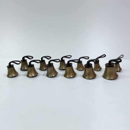 LATE VICTORIAN CASED SET OF TWELVE HANDBELLS BY WARNERS OF LONDON - ADDITIONAL PHOTO 1