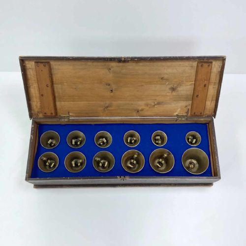 LATE VICTORIAN CASED SET OF TWELVE HANDBELLS BY WARNERS OF LONDON - ADDITIONAL PHOTO 6