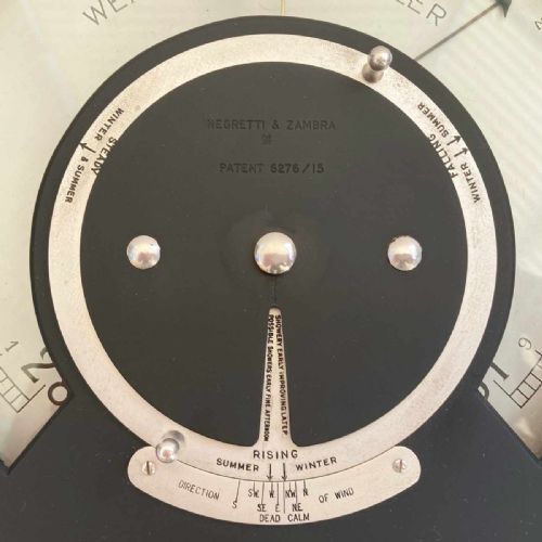 fig 2. Early Twentieth Century Weather Foreteller Aneroid Barometer by Negretti & Zambra