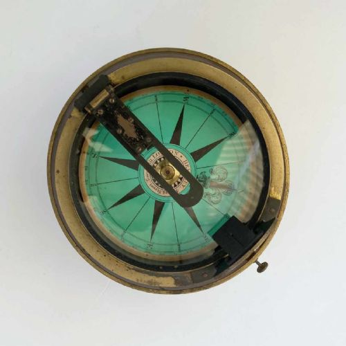 fig 3. William IV Dry Card Marine Sighting Compass by Hemsley of Tower Hill London