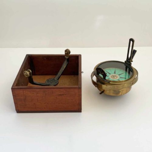 fig 6. William IV Dry Card Marine Sighting Compass by Hemsley of Tower Hill London