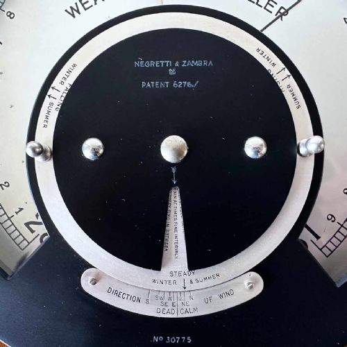 EARY TWENTIETH CENTURY WEATHER FORETELLER ANEROID BROMETER BY NEGRETTI ZAMBRA - ADDITIONAL PHOTO 1