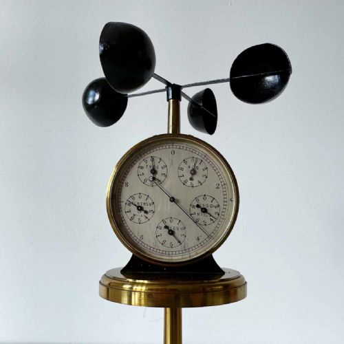 RARE PEDESTAL ANEMOMETER BY J HICKS OF LONDON - ADDITIONAL PHOTO 1