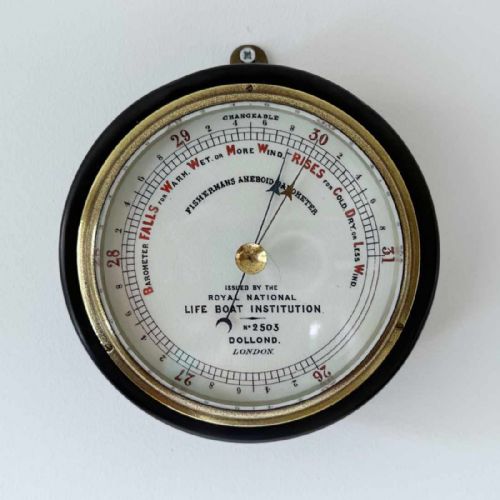 Victorian Rnli Fishermans Aneroid Barometer by Dollond