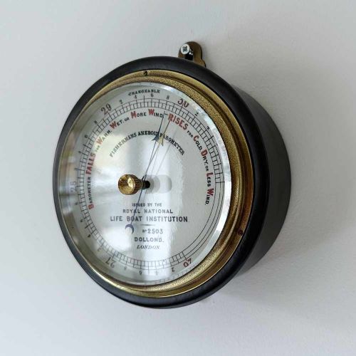 fig 5. Victorian RNLI Fishermans Aneroid Barometer by Dollond