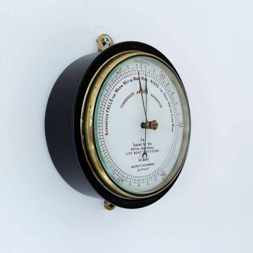 fig 3. Victorian RNLI Fishermans Aneroid Barometer by Negretti & Zambra