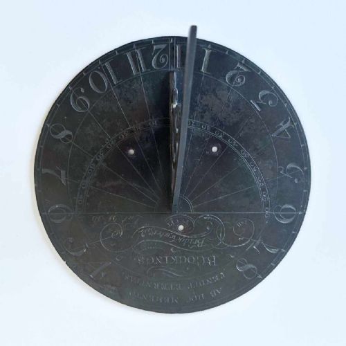 GEORGE III PERIOD BRASS SUNDIAL BY BENJAMIN COCKINGS OF BRIDGEWATER - ADDITIONAL PHOTO 3