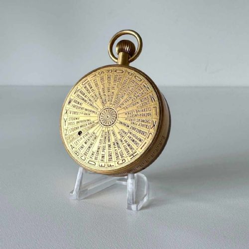 fig 6. Pocket Weather Forecasting Aneroid Barometer in Original Case by Negretti & Zambra
