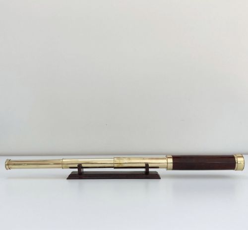 fig 1. Late Eighteenth Century Three Draw Telescope by Jesse Ramsden in Original Case