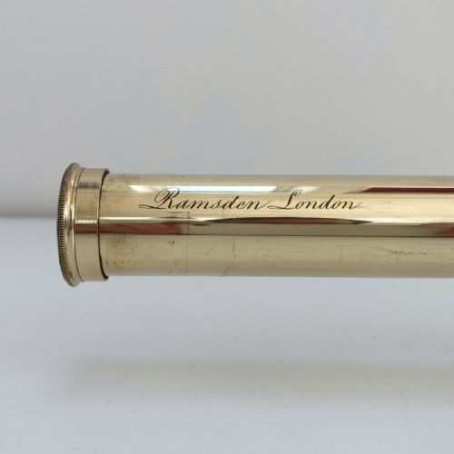 fig 2. Late Eighteenth Century Three Draw Telescope by Jesse Ramsden in Original Case