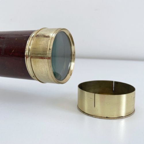 fig 3. Late Eighteenth Century Three Draw Telescope by Jesse Ramsden in Original Case