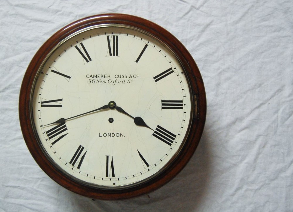 Early Twentieth Century Art Deco Period Wall Clock by Camerer Cuss & Co, London