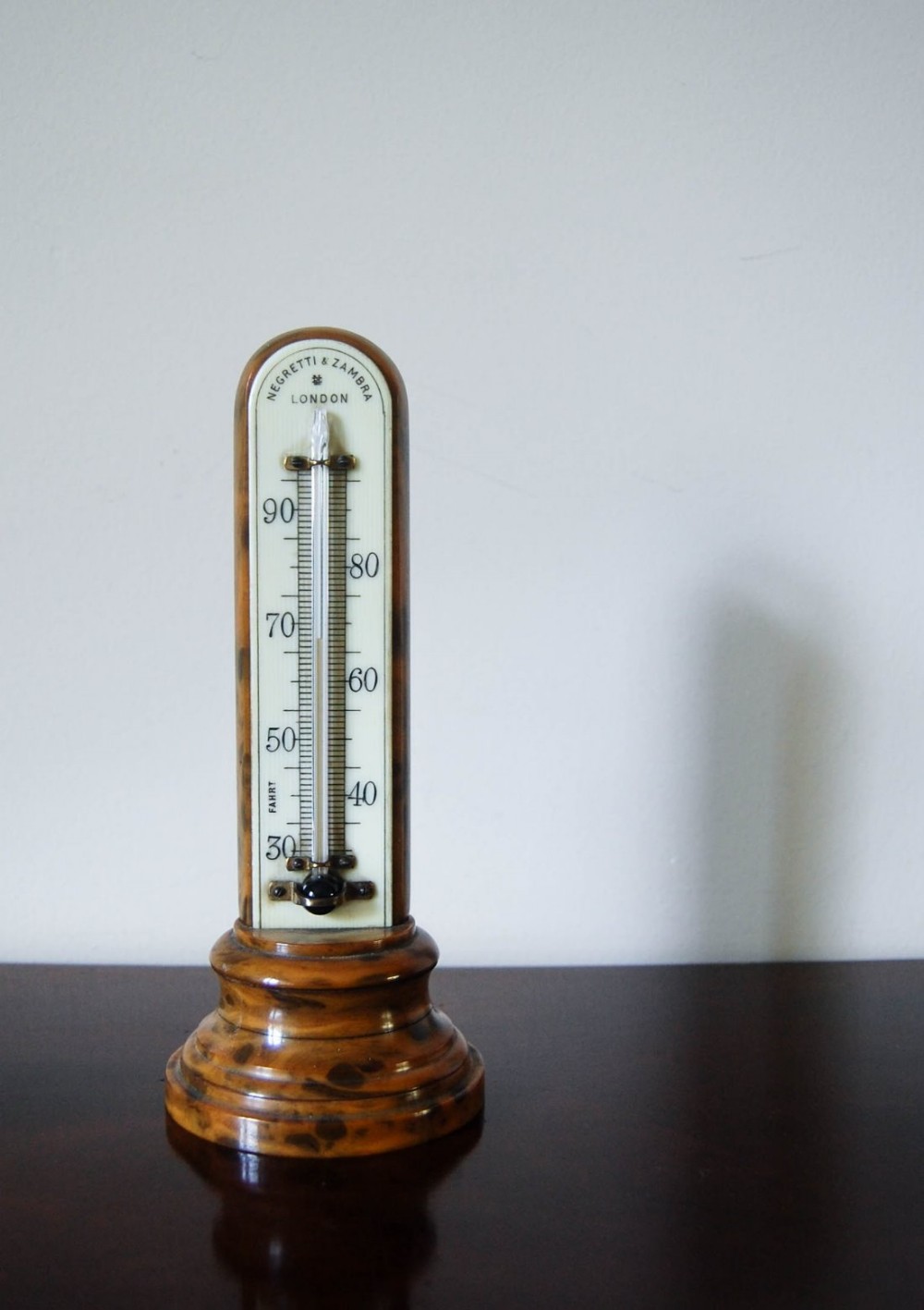 Early Twentieth Century Bakelite Desk Thermometer by Negretti & Zambra