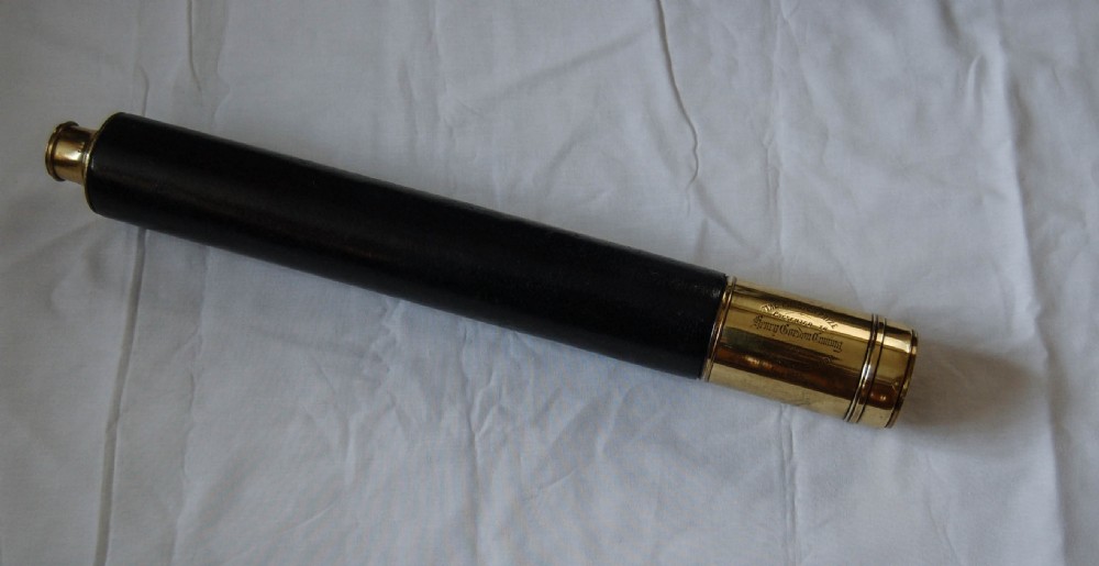 Mid-Victorian Single Draw Day & Night Presentation Telescope by J, Sewill of Liverpool & London