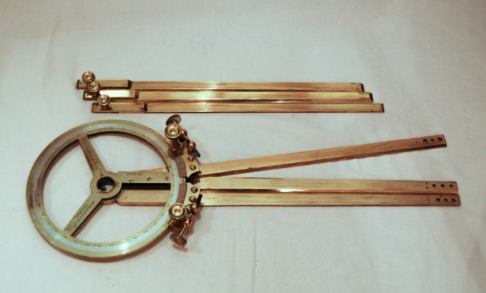 Cased Victorian Naval Station Pointer by Henry Hughes of London View IV