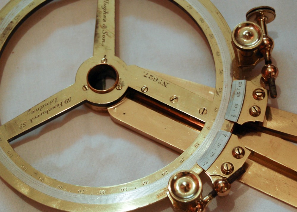 Cased Victorian Naval Station Pointer by Henry Hughes of London View VI