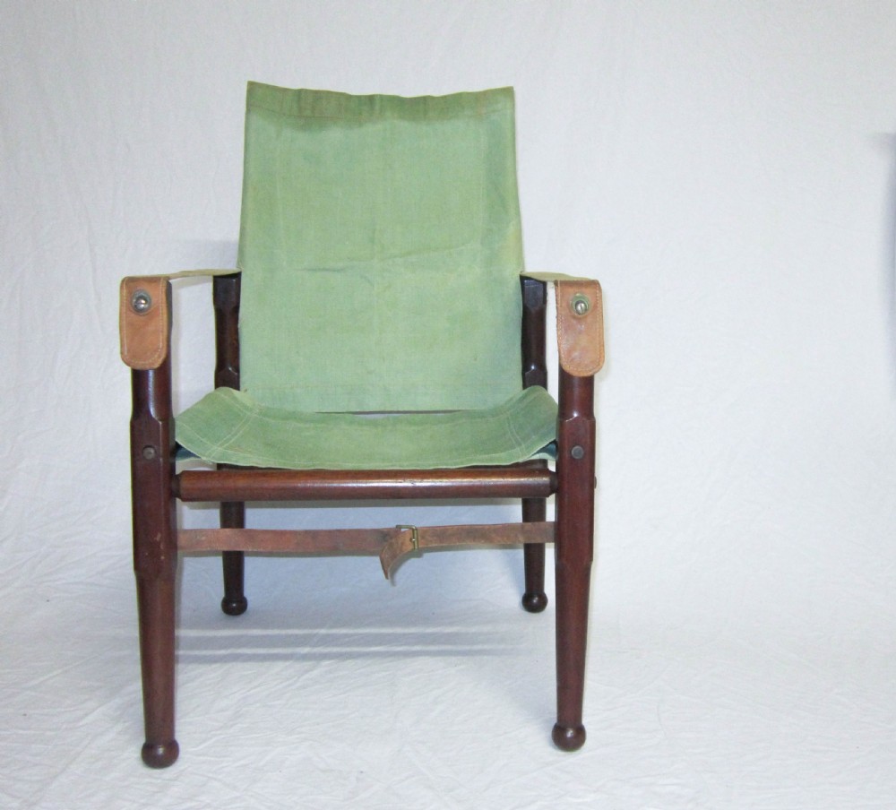 Early Twentieth Century Campaign Roorkhee Chair with Transit Bag View II