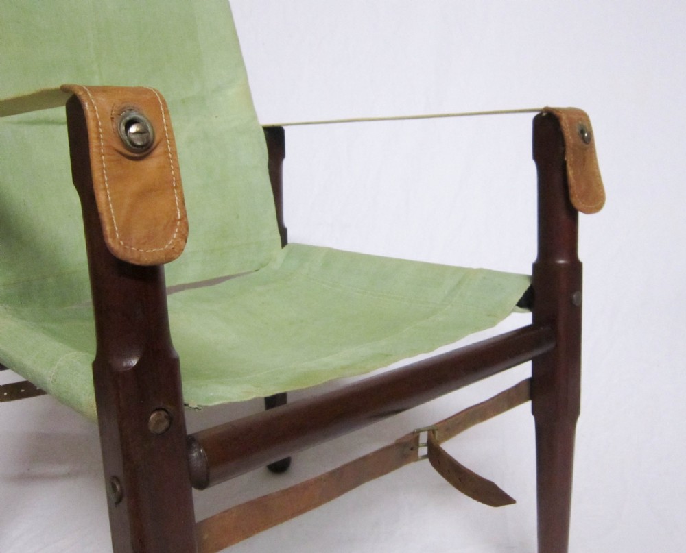 Early Twentieth Century Campaign Roorkhee Chair with Transit Bag View V