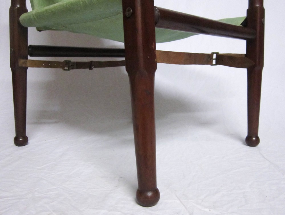 Early Twentieth Century Campaign Roorkhee Chair with Transit Bag View VI