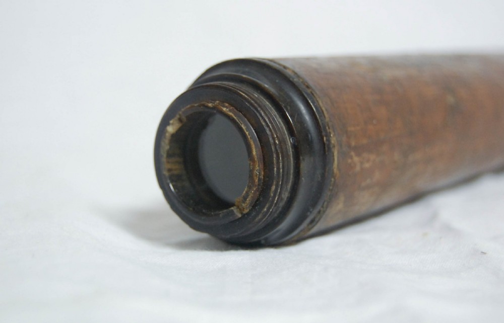 Mid-Eighteenth Century Three Draw Pasteboard Telescope View III