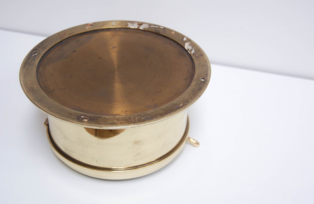 Late Victorian Brass Cased Ship's Clock by Negretti & Zambra, London View VI