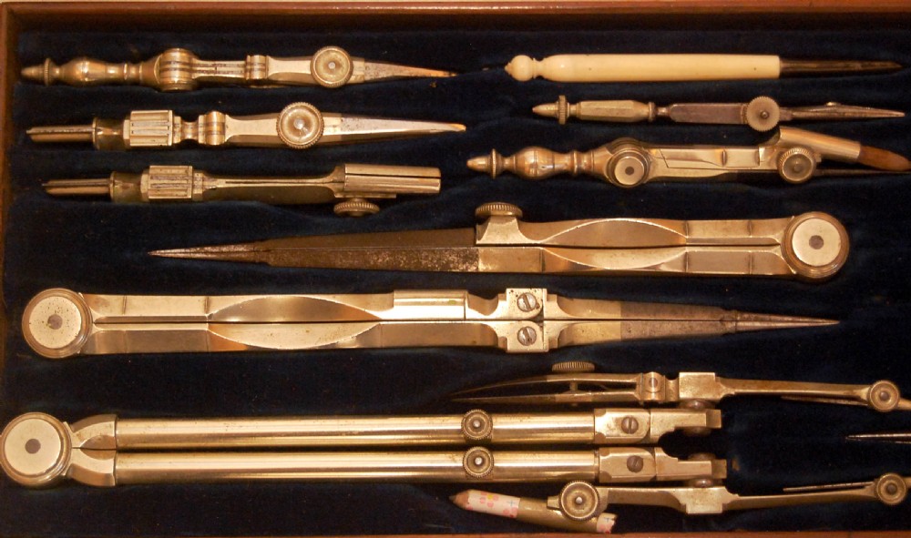 Victorian Drawing Instrument Set by Elliott Brothers London - Owned by Sir Hay Frederick Donaldson KCB View VII
