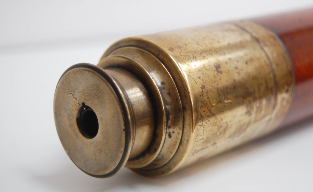 Large Single Draw Marine Telescope by Edward Dixey, London View IV