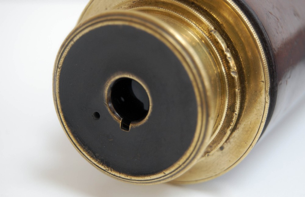 East India Company Three Draw Telescope by Thomas Jones of Charing Cross, London View V