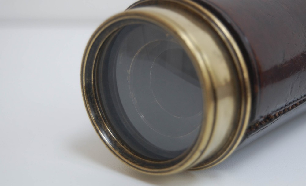 East India Company Three Draw Telescope by Thomas Jones of Charing Cross, London View VI