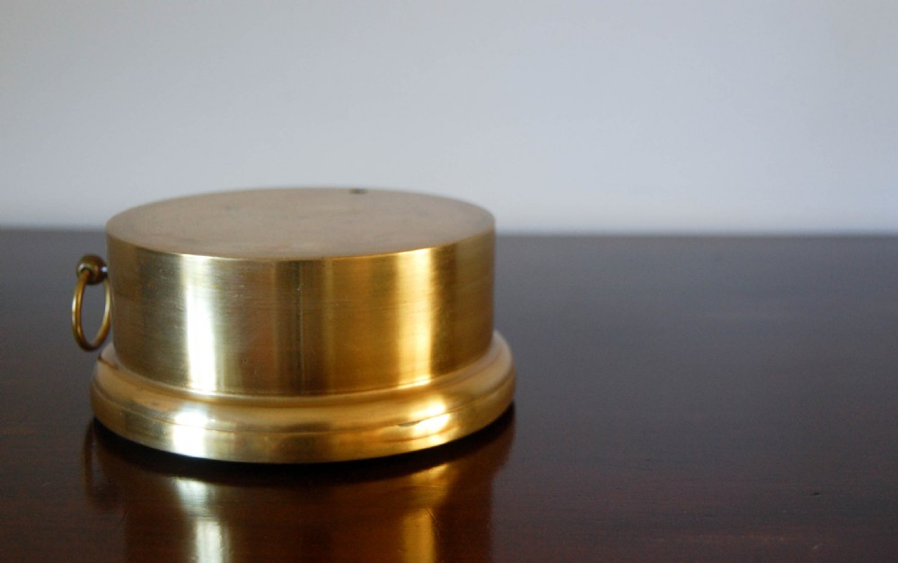 Early Lucien Vidi Brass Cased Aneroid Barometer Retailed by EJ Dent View VI