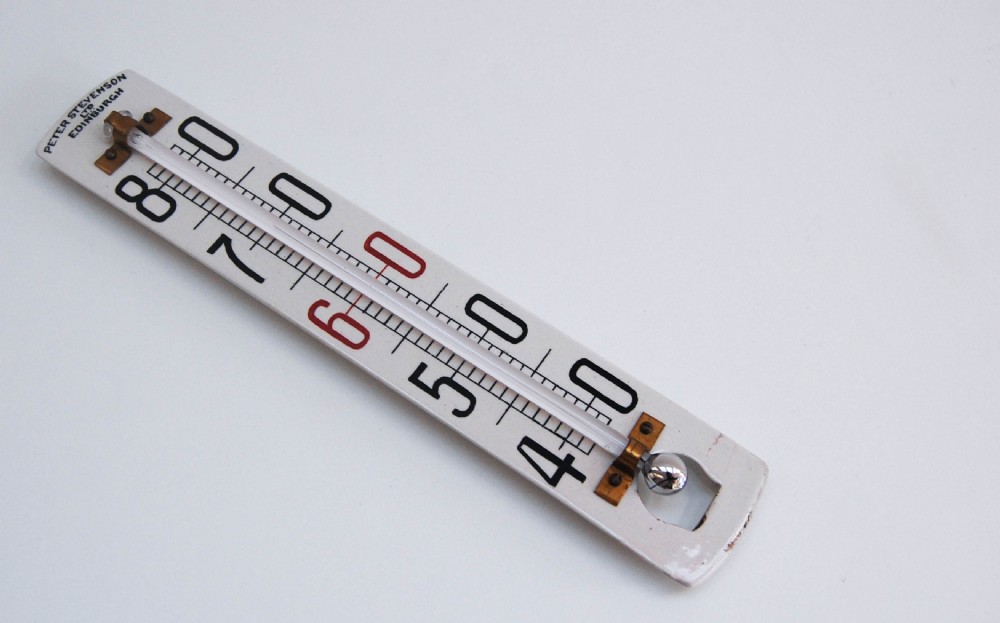 Art Deco Ceramic Wine Cellar Thermometer by Peter Stevenson Ltd of Edinburgh