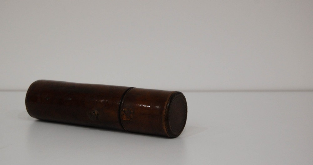 Small George III Three Draw Telescope by Matthew Berge (Late Ramsden) London View VII