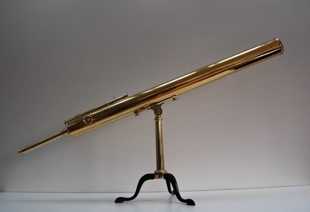 Large Cased Victorian Desk Top Astronomical Telescope by Newton & Co, Fleet Street View III
