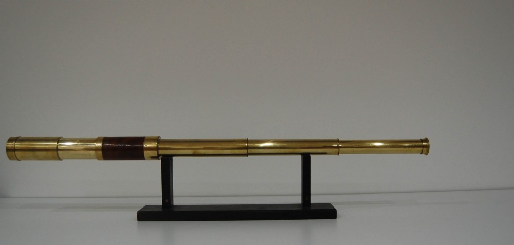 William IV Three Draw Telescope by Cox of Devonport - Reginald J Cheetham Collection