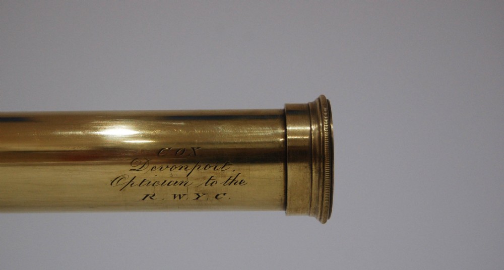 William IV Three Draw Telescope by Cox of Devonport - Reginald J Cheetham Collection View VI