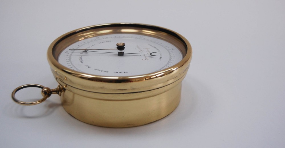 Mid-Victorian Aneroid Barometer by Dubois & Casse for Lennie Opticians Edinburgh View VII