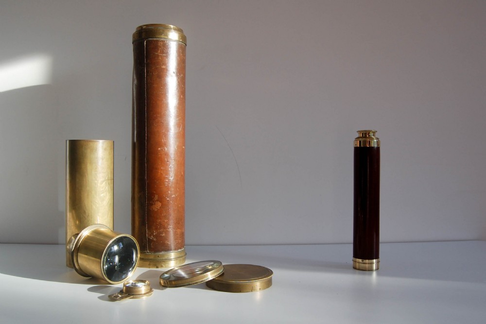 George III Period Night Glass or Night Telescope by Thomas Jones of Charing Cross, London View VII